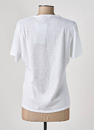 Tricou guler în v mâneci scurte alb PAUPORTÉ femeie