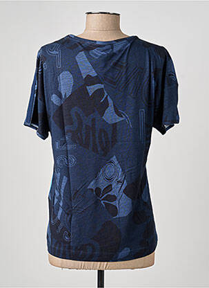 Tricou imprimeu fantezie mâneci scurte albastru RABE femeie