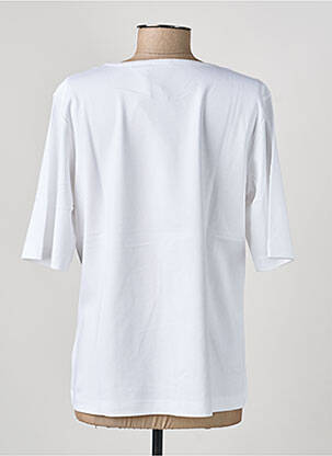 Tricou croială dreaptă mâneci scurte alb RABE femeie