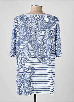 Tricou croială dreaptă mâneci scurte albastru OLSEN femeie