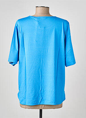 Tricou croială dreaptă mâneci scurte albastru RABE femeie