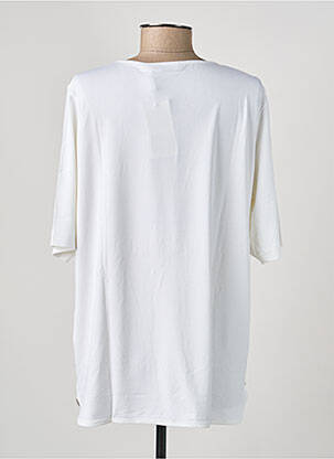 Tricou croială dreaptă mâneci scurte alb RABE femeie