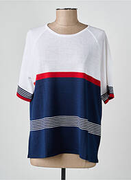 Tricou imprimeu fantezie mâneci scurte alb PAUPORTÉ femeie
