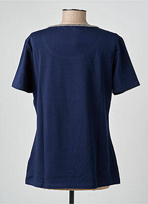 Tricou croială dreaptă mâneci scurte albastru CONCEPT K femeie