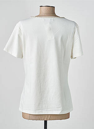 Tricou croială dreaptă mâneci scurte alb CONCEPT K femeie