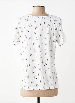Tricou imprimeu fantezie mâneci scurte alb PAUPORTÉ femeie