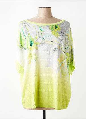 Tricou imprimeu fantezie mâneci scurte verde OLSEN femeie
