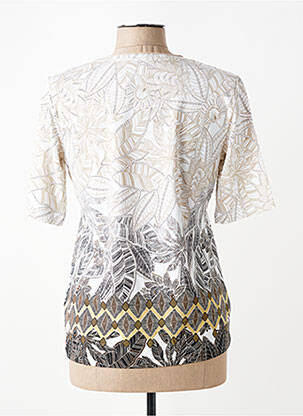 Tricou imprimeu fantezie mâneci scurte bej OLSEN femeie