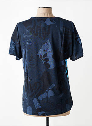 Tricou imprimeu fantezie mâneci scurte albastru RABE femeie