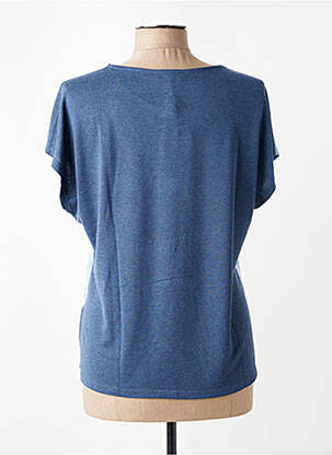 Tricou imprimeu fantezie mâneci scurte albastru THOMAS RABE femeie