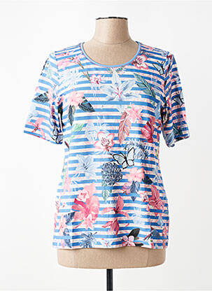 Tricou elasticitate mâneci scurte albastru RABE femeie