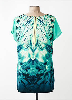 Tricou imprimeu fantezie mâneci scurte verde OLSEN femeie
