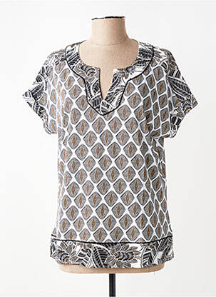 Tricou imprimeu fantezie mâneci scurte alb OLSEN femeie