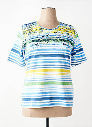Tricou croială cambrată mâneci scurte albastru RABE femeie