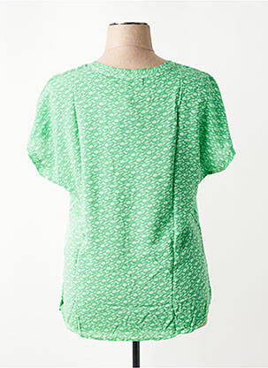 Tricou imprimeu fantezie mâneci scurte verde THOMAS RABE femeie