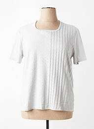 Tricou croială dreaptă mâneci scurte gri RODAM femeie