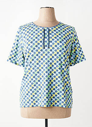 Tricou imprimeu fantezie mâneci scurte albastru RABE femeie