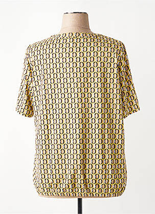 Tricou imprimeu fantezie mâneci scurte galben RABE femeie