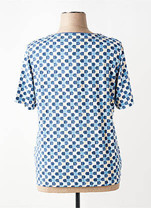 Tricou imprimeu fantezie mâneci scurte albastru RABE femeie