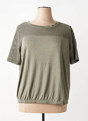 Tricou elasticitate mâneci scurte verde FRANK WALDER femeie