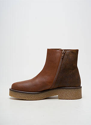 Botine/ghete material neted toc plat până la 3 cm maro SCHMOOVE femeie
