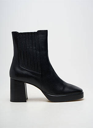 Botine/ghete material neted toc de 7 la 9 cm negru SOFIA COSTA femeie