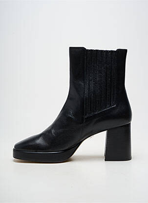 Botine/ghete material neted toc de 7 la 9 cm negru SOFIA COSTA femeie