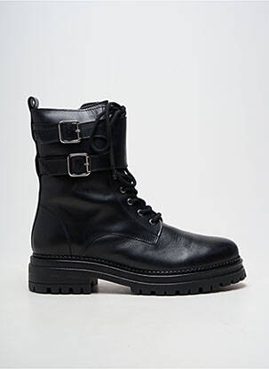 Botine/ghete material neted toc plat până la 3 cm negru IMPACT femeie