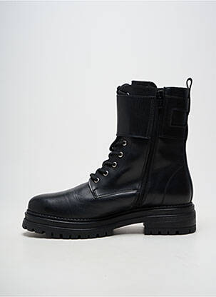 Botine/ghete material neted toc plat până la 3 cm negru IMPACT femeie