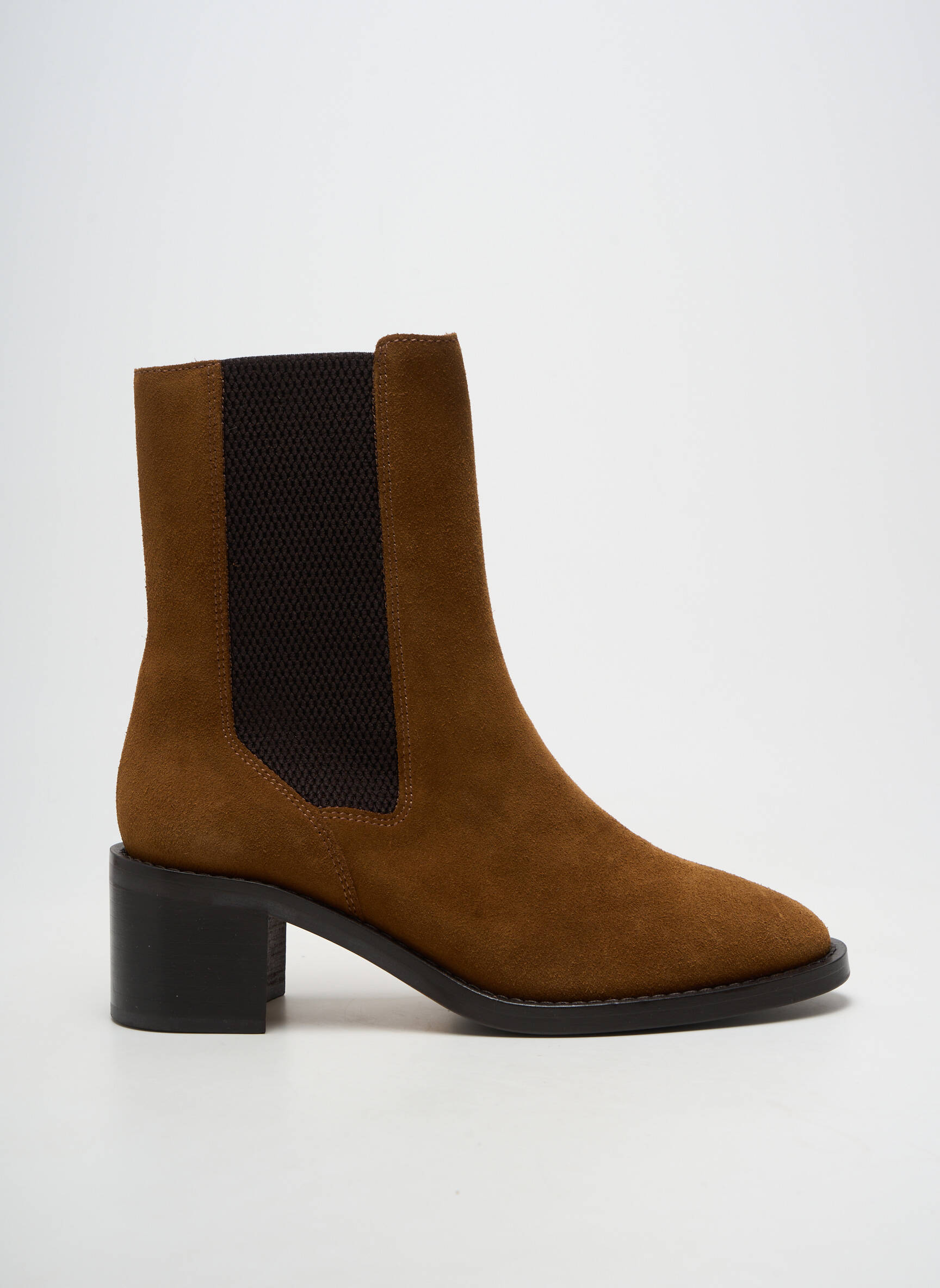 Botine/ghete vârf ascuțit toc de 4 la 6 cm maro SCHMOOVE femeie