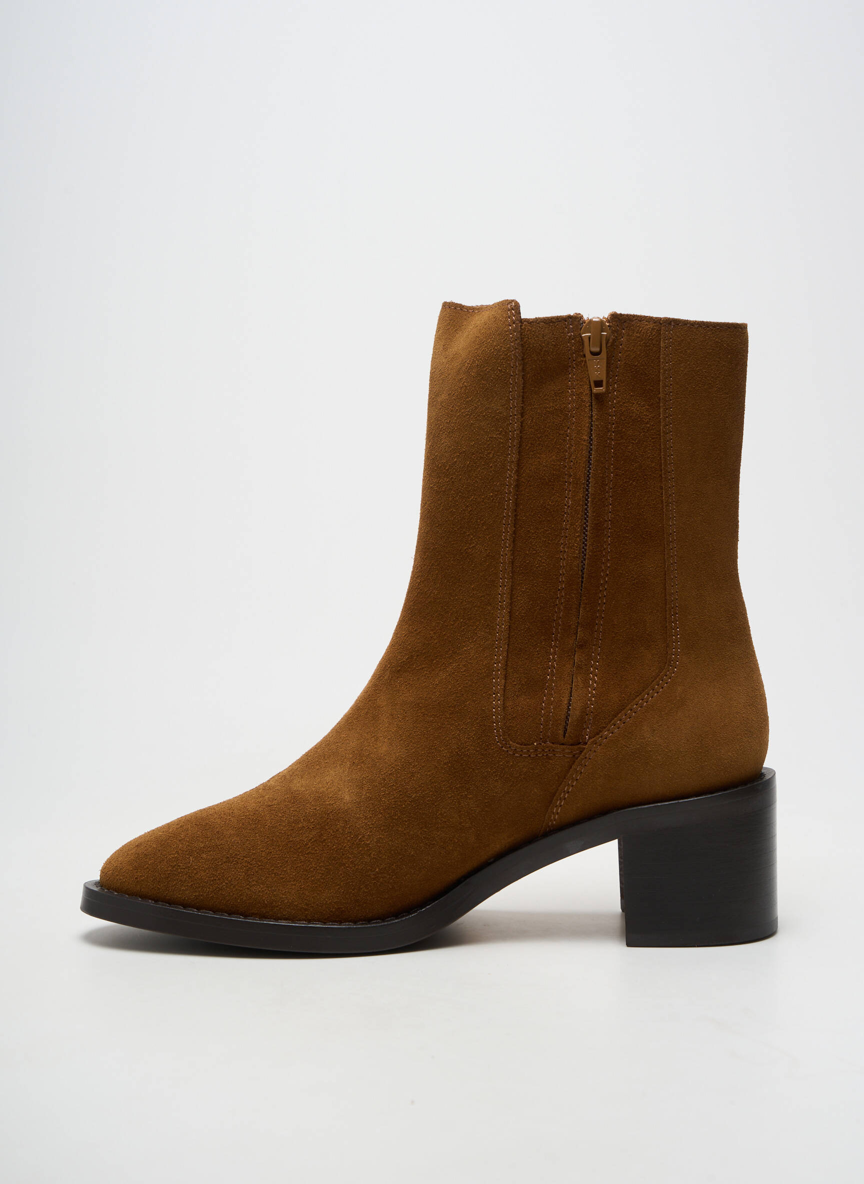 Botine/ghete vârf ascuțit toc de 4 la 6 cm maro SCHMOOVE femeie