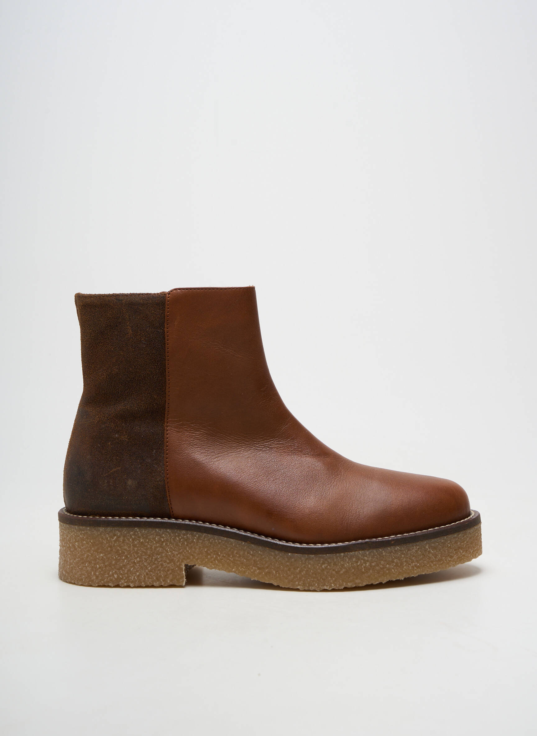 Botine/ghete material neted toc plat până la 3 cm maro SCHMOOVE femeie