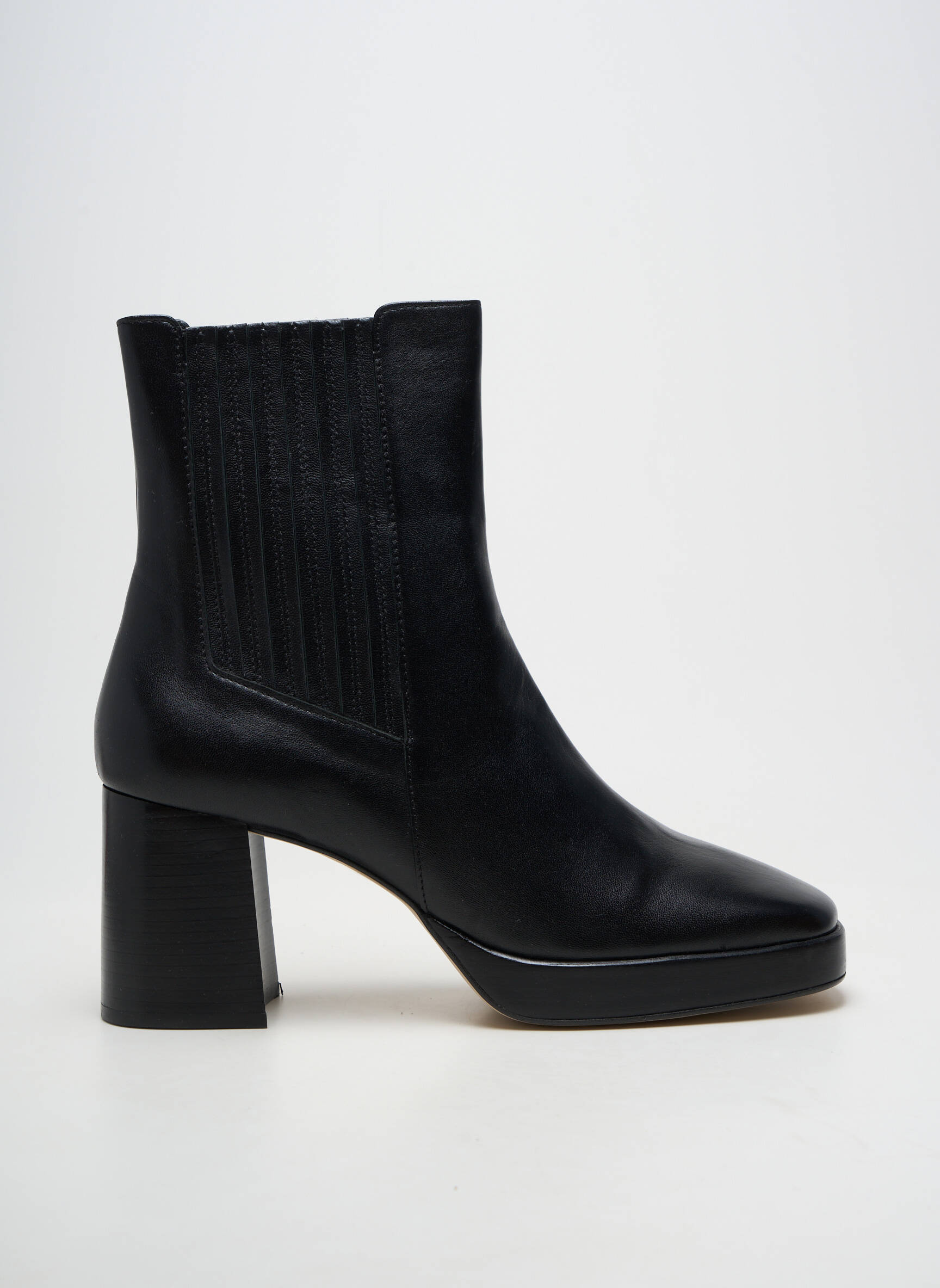 Botine/ghete material neted toc de 7 la 9 cm negru SOFIA COSTA femeie