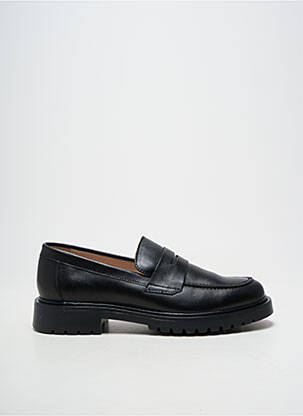 Mocasini material neted toc plat până la 3 cm negru ACEBOS femeie