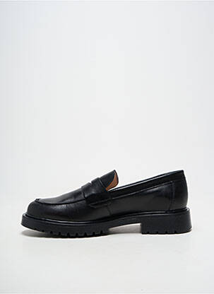 Mocasini material neted toc plat până la 3 cm negru ACEBOS femeie