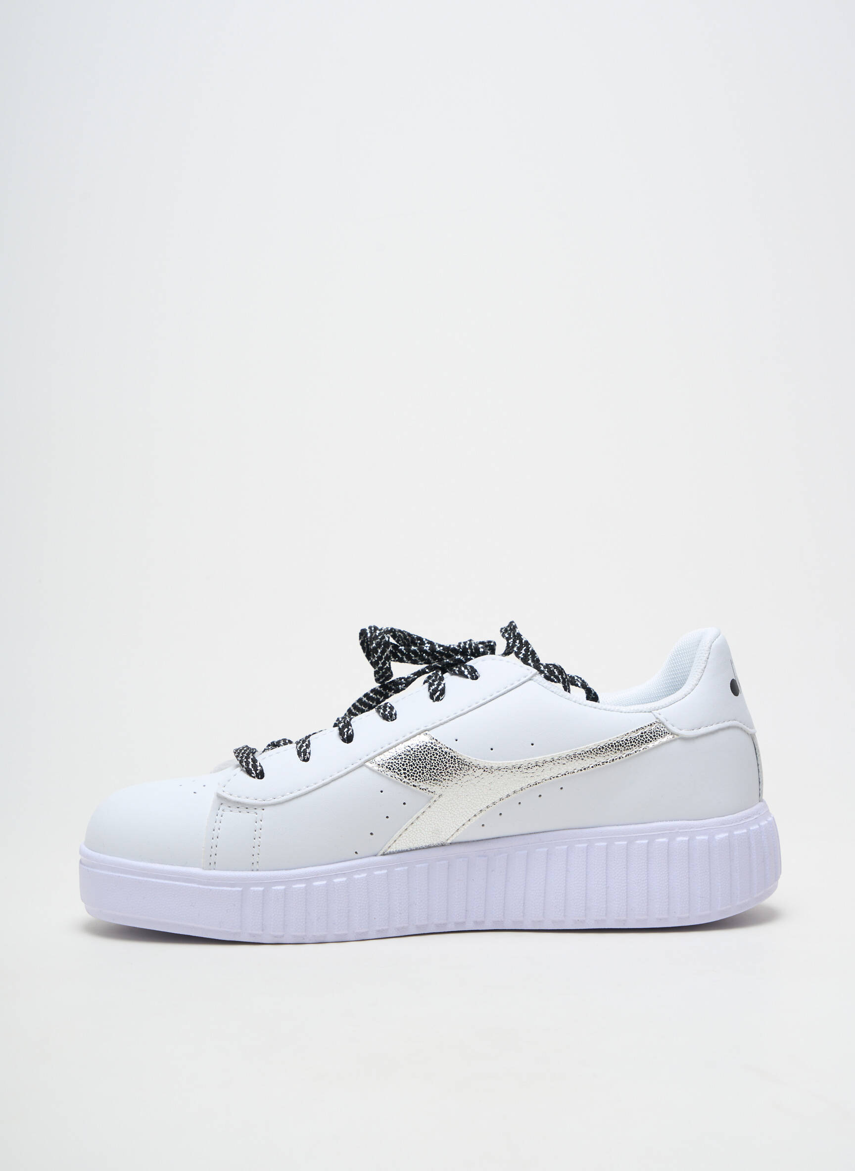 Adidași material neted toc plat până la 3 cm alb DIADORA femeie