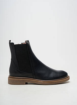 Botine/ghete material neted toc plat până la 3 cm negru ACEBOS femeie