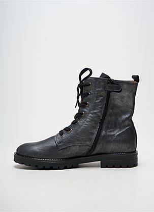 Botine/ghete material neted toc plat până la 3 cm gri ACEBOS femeie