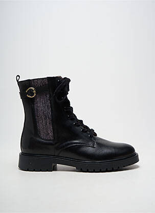 Botine/ghete material neted toc plat până la 3 cm negru ACEBOS femeie