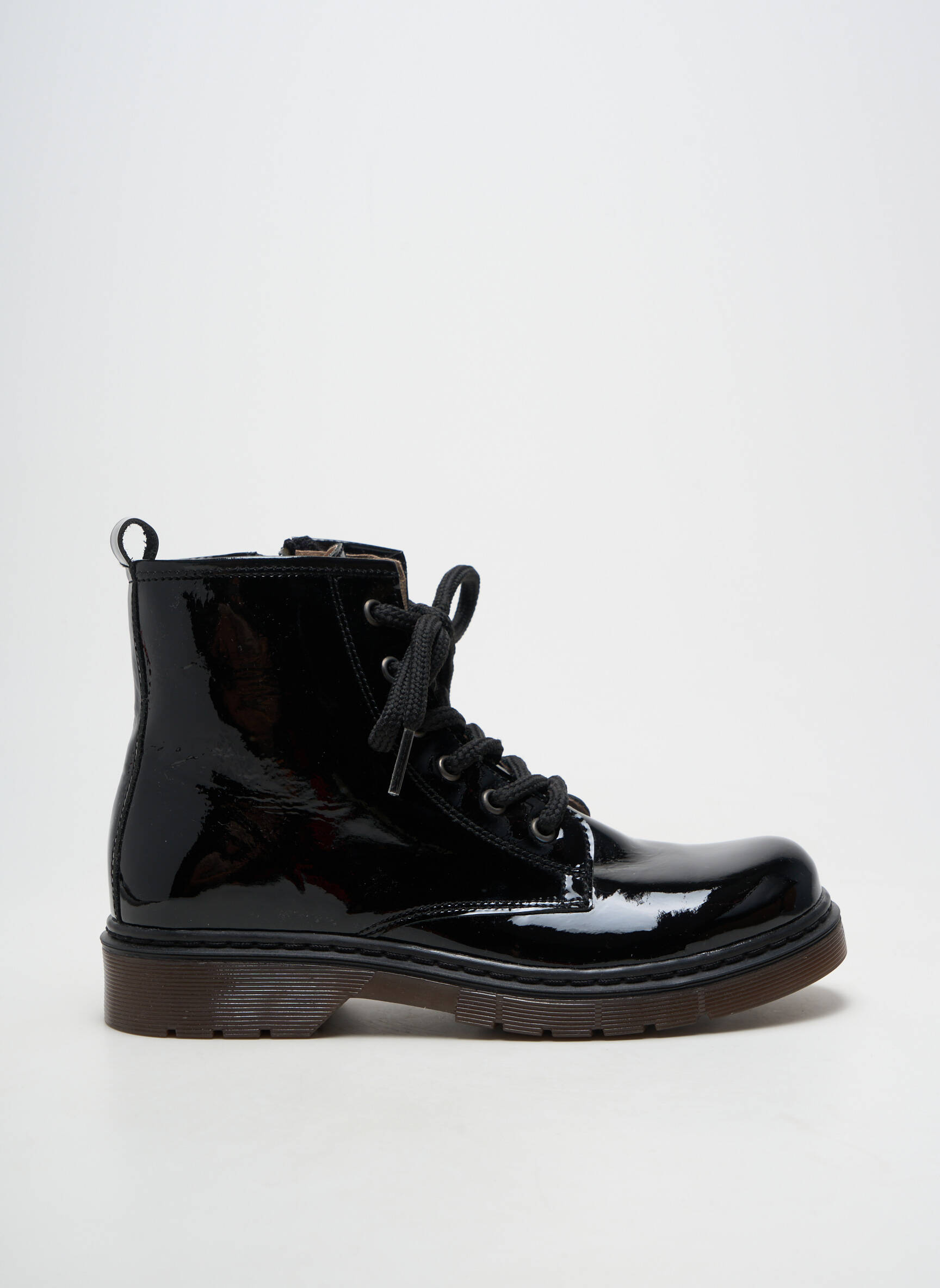 Botine/ghete material neted toc plat până la 3 cm negru ACEBOS femeie