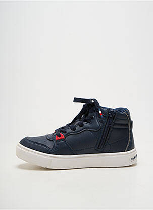 Adidași material neted vârf rotund albastru TOMMY HILFIGER băiat