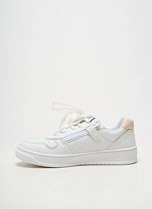 Adidași material neted vârf rotund alb TOMMY HILFIGER fată