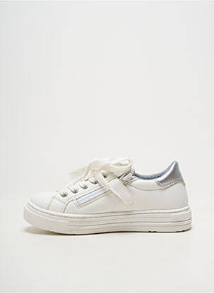 Adidași material neted vârf rotund alb TOMMY HILFIGER fată