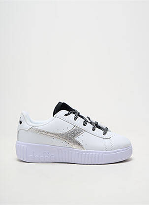 Adidași material neted vârf rotund alb DIADORA fată