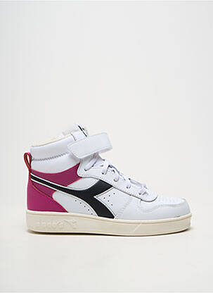 Adidași material neted vârf rotund alb DIADORA fată