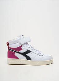 Adidași material neted vârf rotund alb DIADORA fată