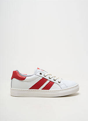 Adidași material neted vârf rotund alb NÖRVIK băiat