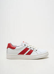 Adidași material neted vârf rotund alb NÖRVIK băiat