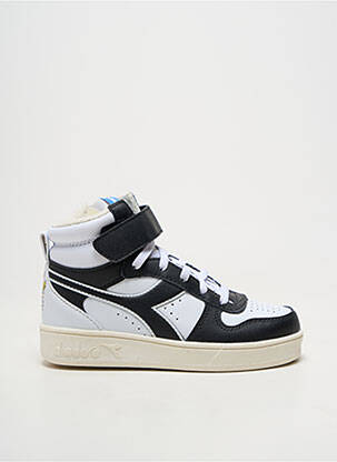 Adidași material neted vârf rotund negru DIADORA băiat