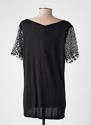 Tricou imprimeu fantezie mâneci scurte negru JAC JAC femeie